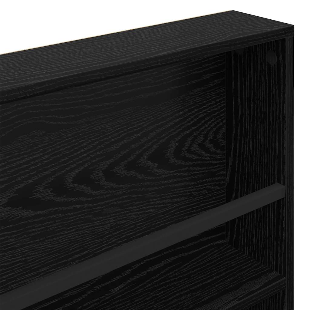 Étagère à magazines 2 pc Chêne noir 100 x 12 x 70 cm - XIOS