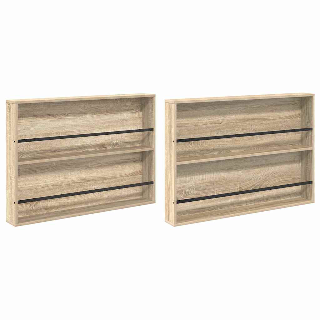 Étagère à magazines 2 pc Chêne Sonoma 100 x 12 x 70 cm - XIOS