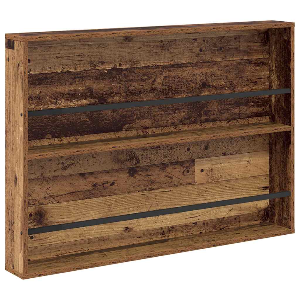 Étagère à magazines 2 pc Bois ancien 100 x 12 x 70 cm - XIOS