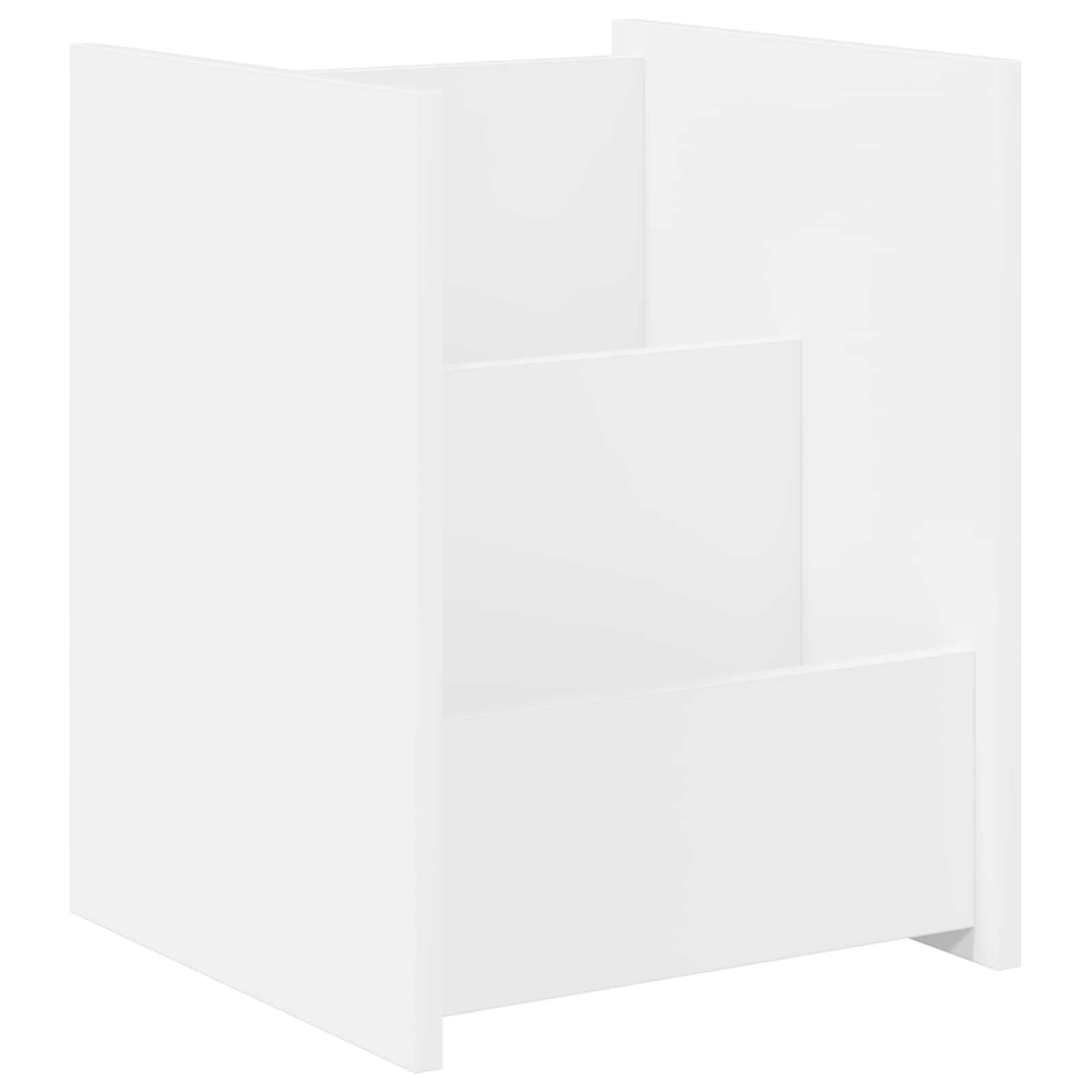 Étagère à magazines Blanc 35 x 35 x 45 cm Bois d'ingénierie - XIOS
