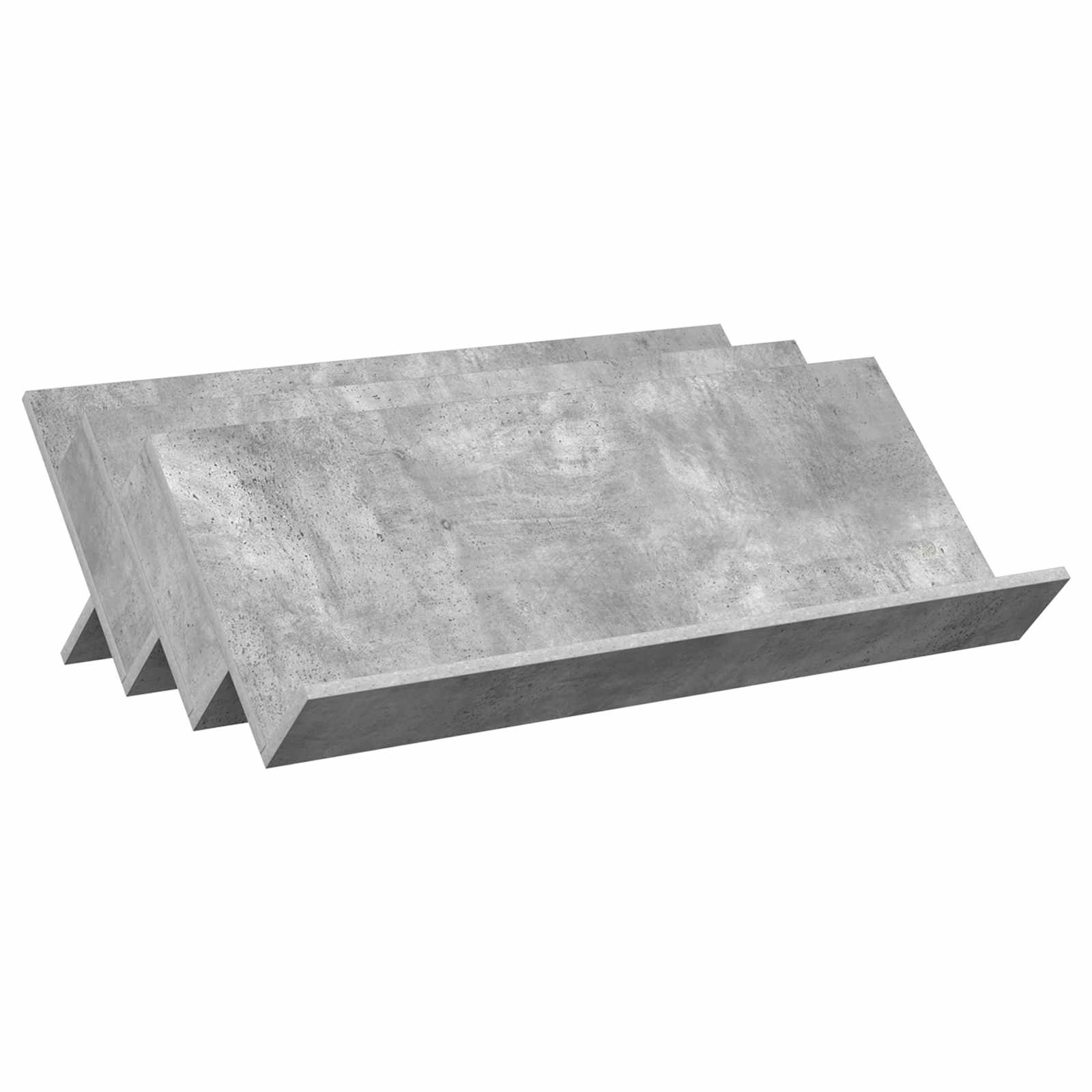 Étagère à magazines avec étagère Gris Béton 90 x 53 x 28,5 cm - XIOS