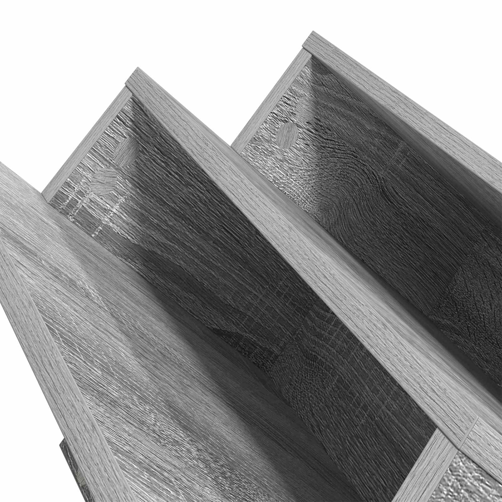Étagère à magazines avec étagère Gris Sonoma 90 x 53 x 28,5 cm - XIOS
