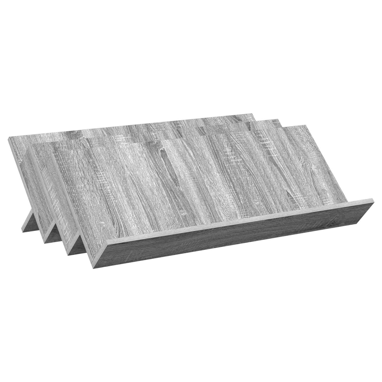 Étagère à magazines avec étagère Gris Sonoma 90 x 53 x 28,5 cm - XIOS