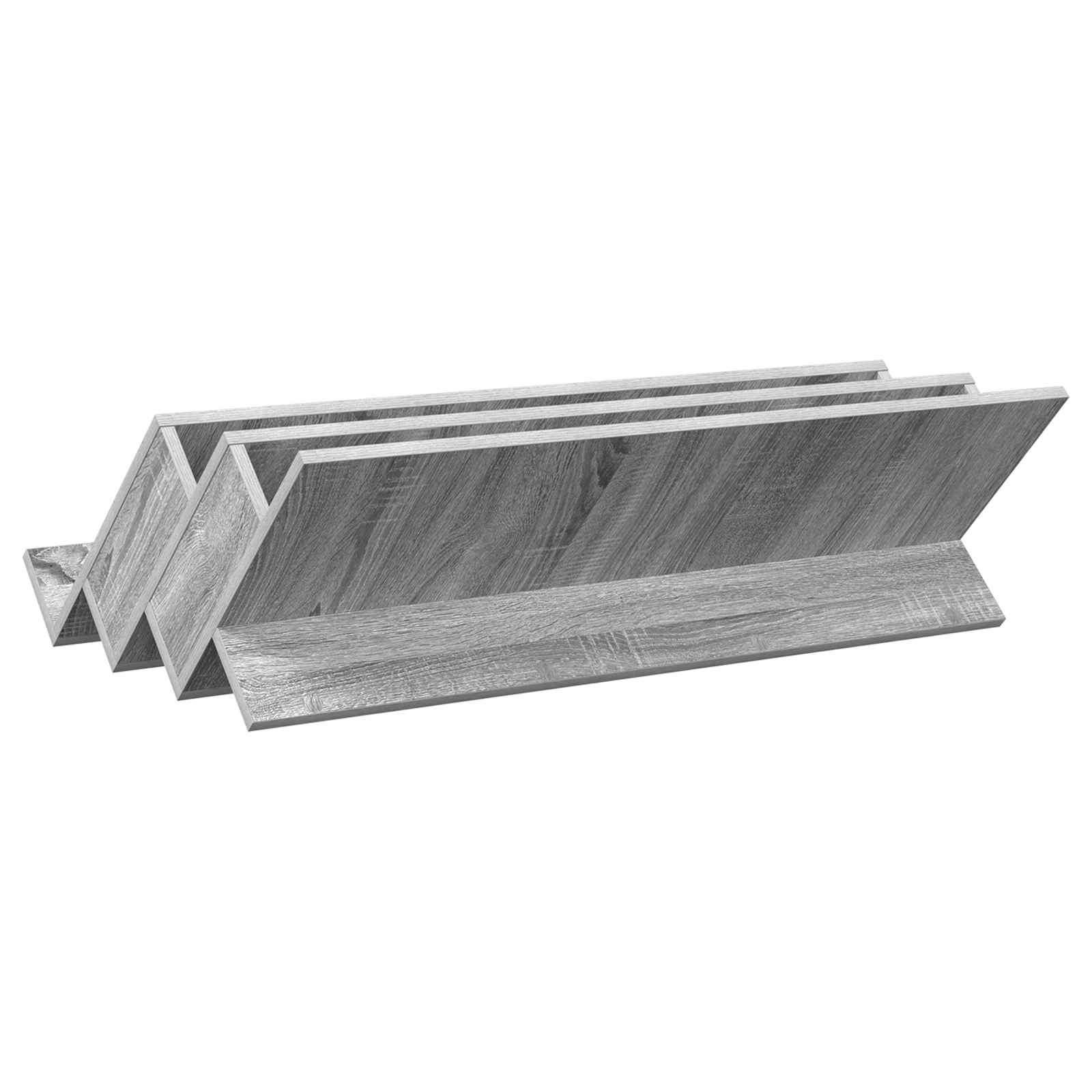 Étagère à magazines avec étagère Gris Sonoma 90 x 53 x 28,5 cm - XIOS