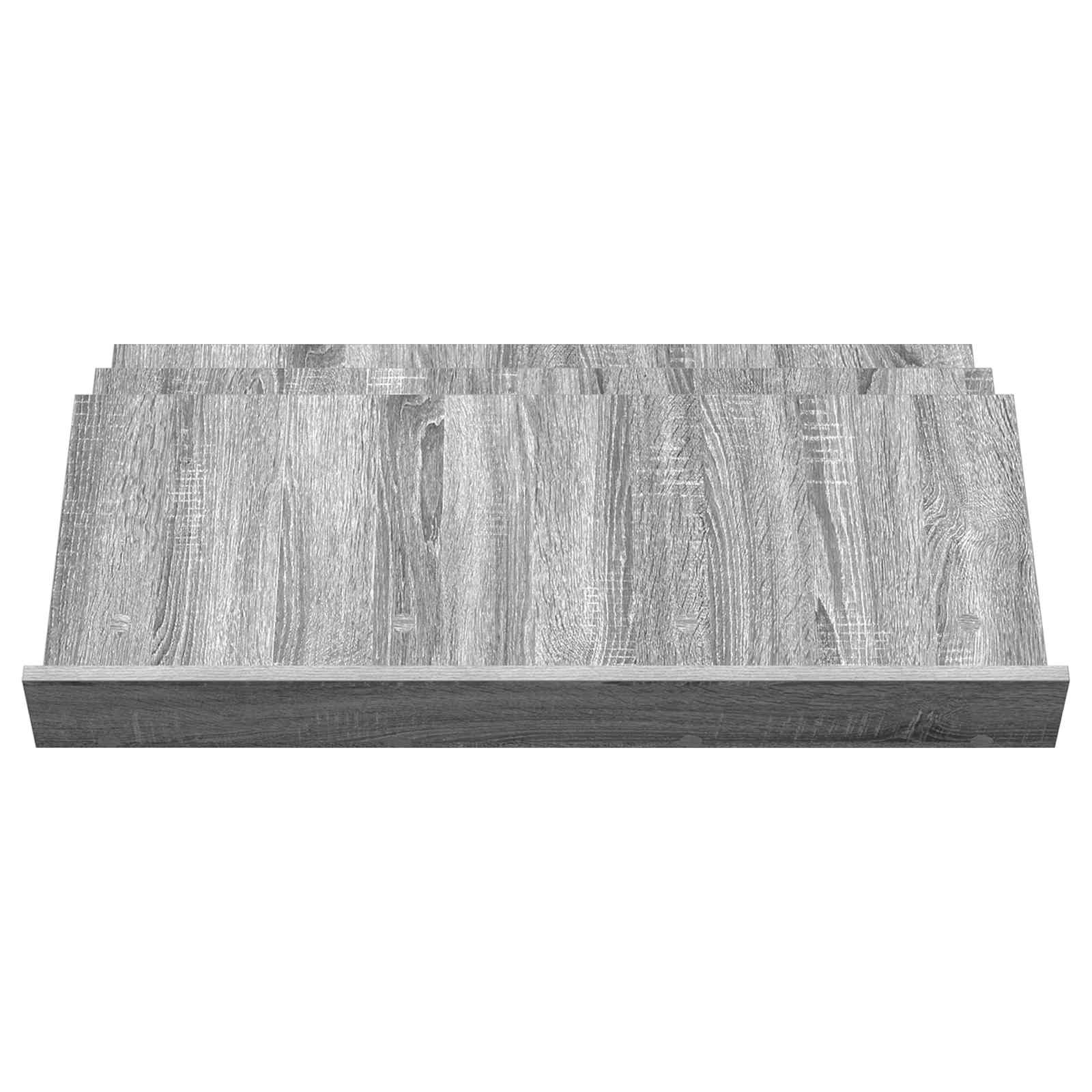 Étagère à magazines avec étagère Gris Sonoma 90 x 53 x 28,5 cm - XIOS