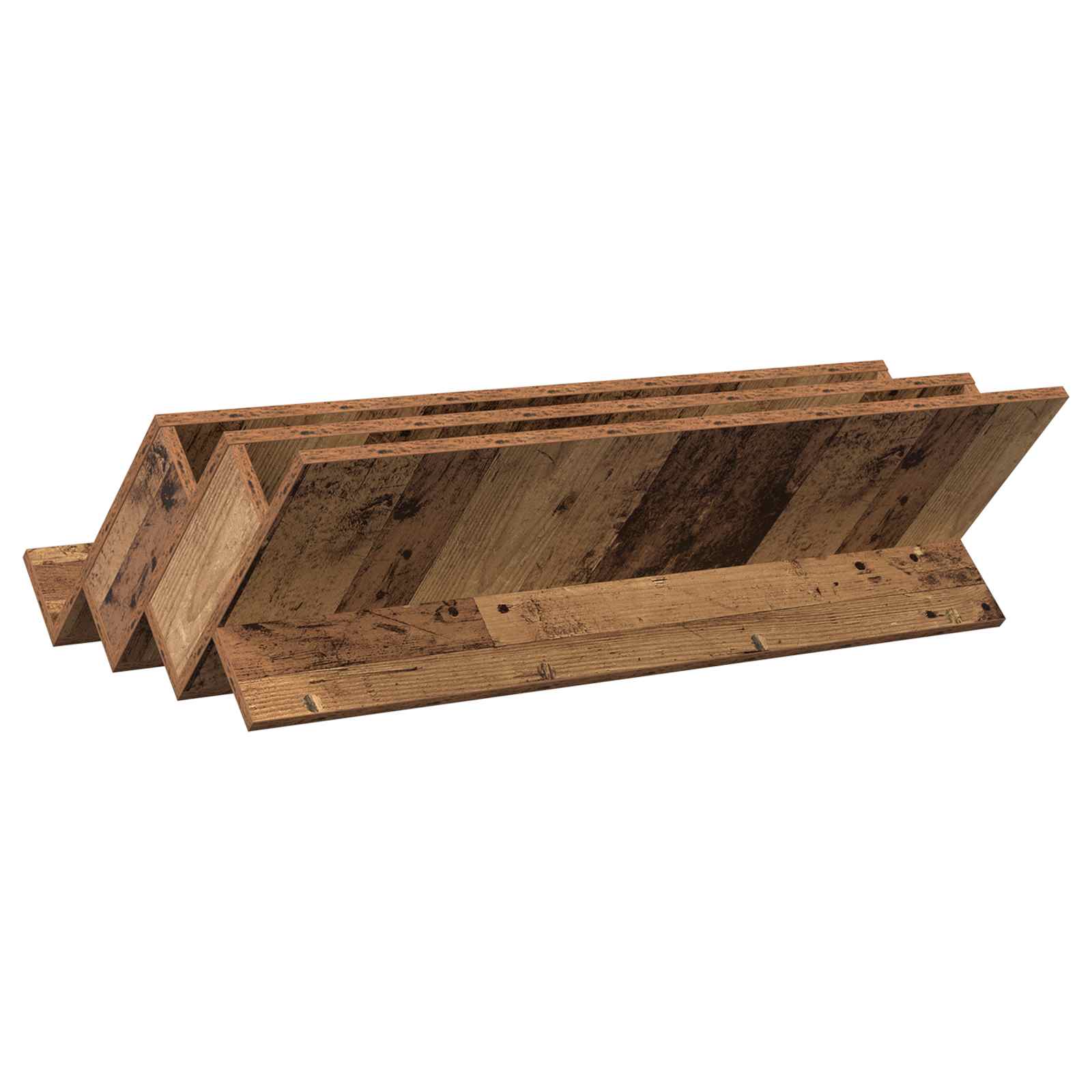 Étagère à magazines avec étagère Bois ancien 90 x 53 x 28,5 cm - XIOS