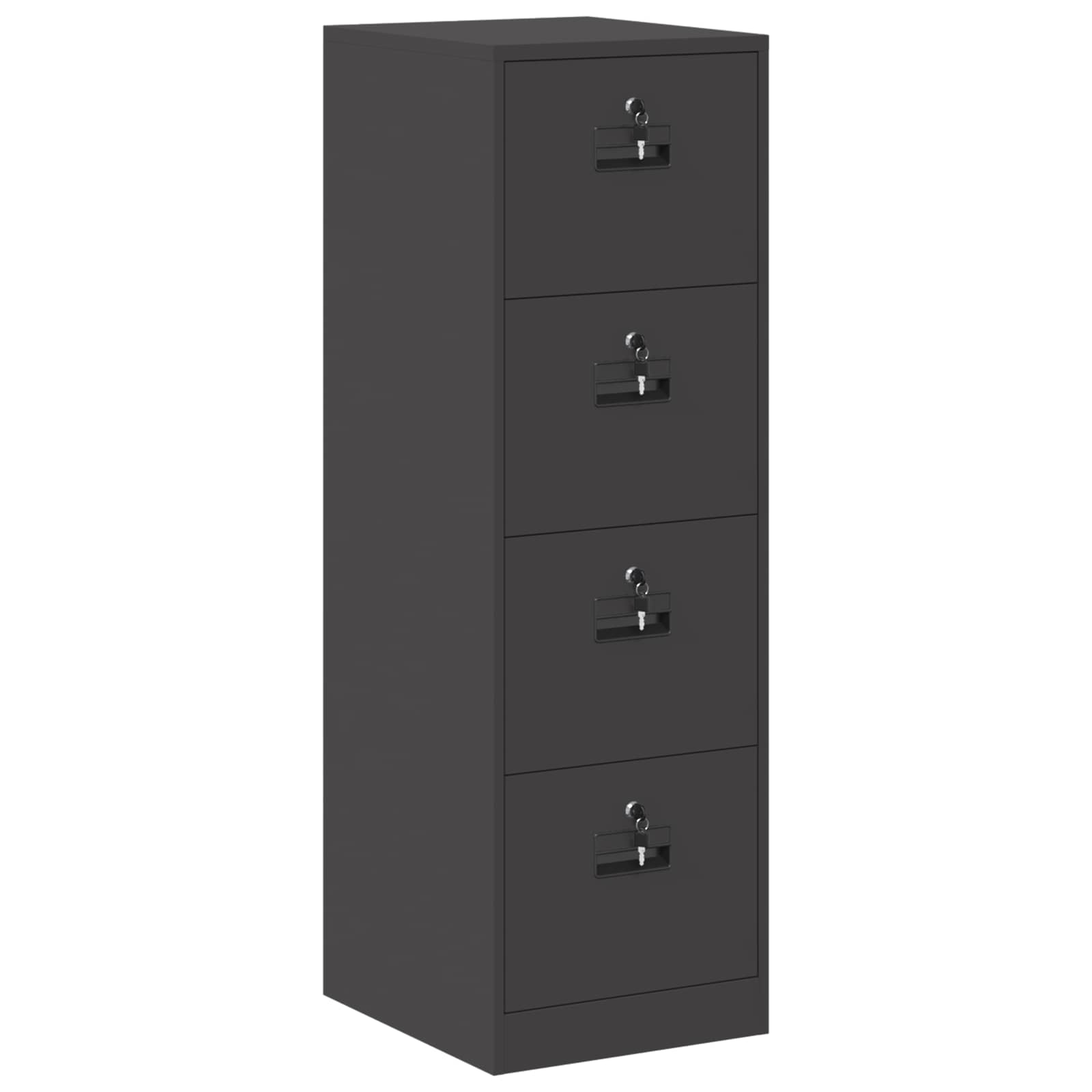 Cabinet de Dossier avec tiroir 2 pcs Noir 44 x 50 x 106.5 cm - XIOS