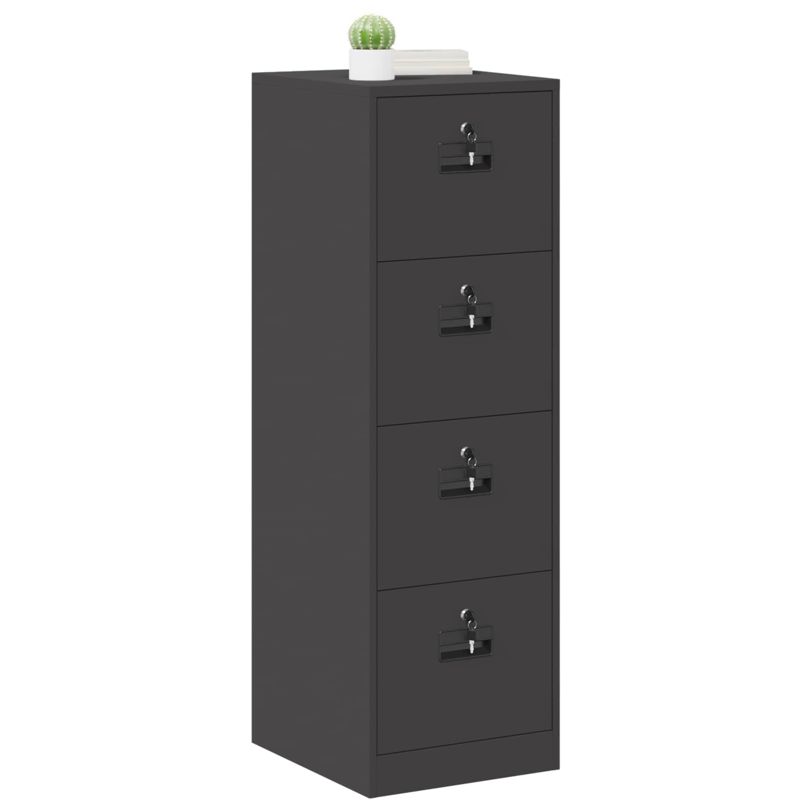 Cabinet de Dossier avec tiroir 2 pcs Noir 44 x 50 x 106.5 cm - XIOS