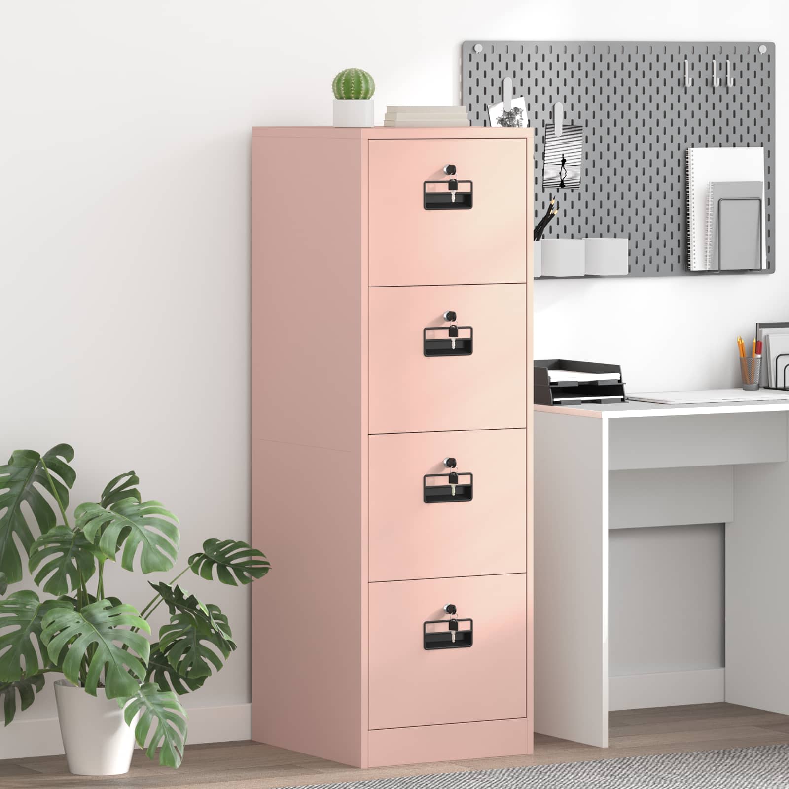 Cabinet de Dossier avec tiroir 2 pcs Rose 44 x 50 x 106.5 cm - XIOS