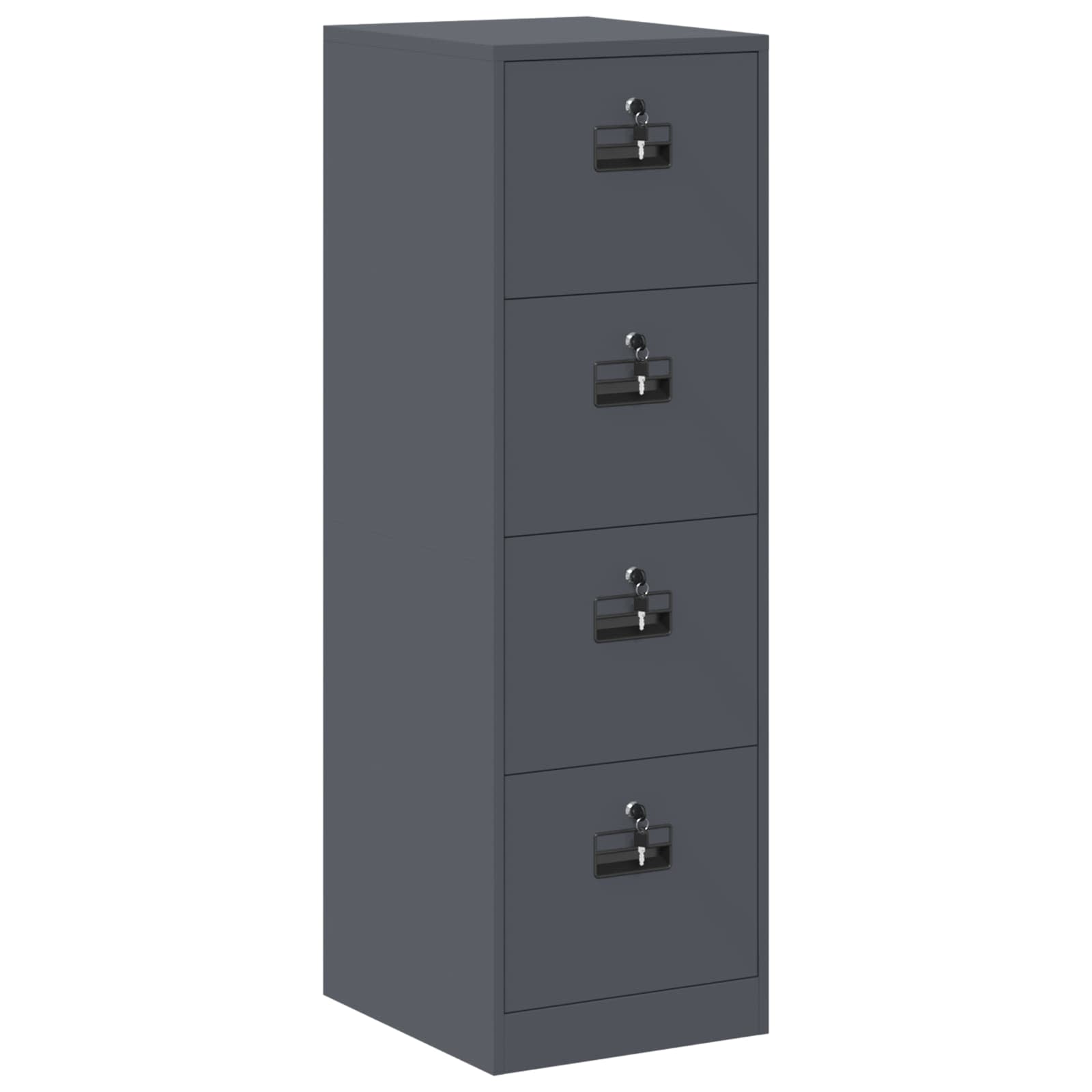 Cabinet de Dossier 2 pcs Anthracite 44 x 50 x 139 cm - XIOS