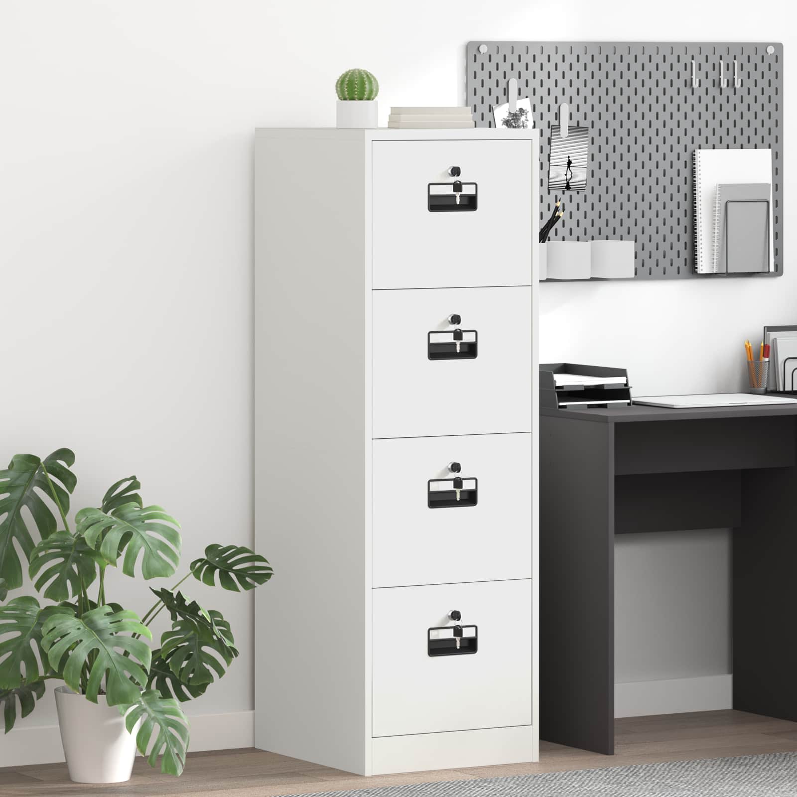 Cabinet de Dossier avec tiroir 2 pcs Blanc 44 x 50 x 106.5 cm - XIOS