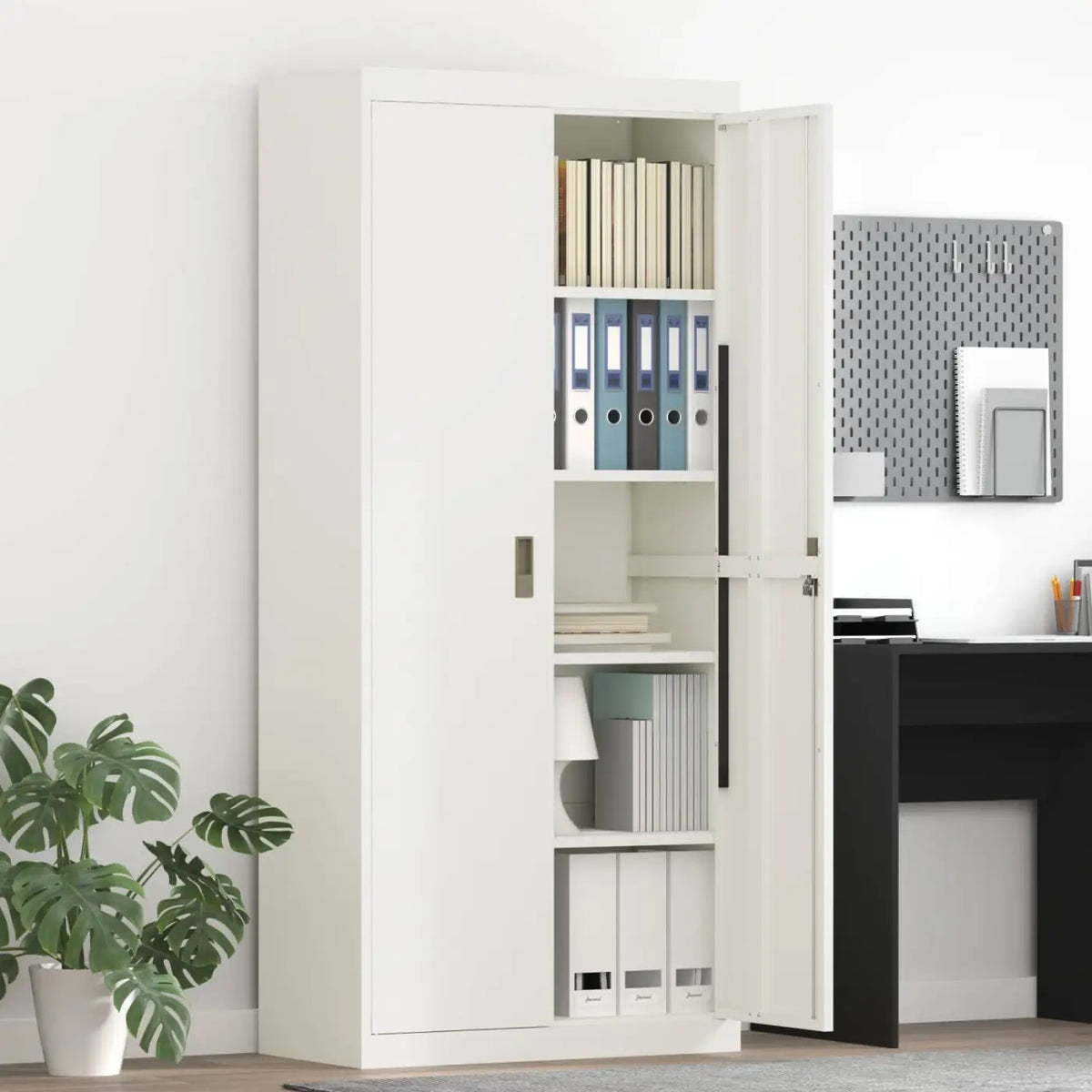 Armoire de rangement Blanc 80 x 40 x 180 cm Acier - XIOS