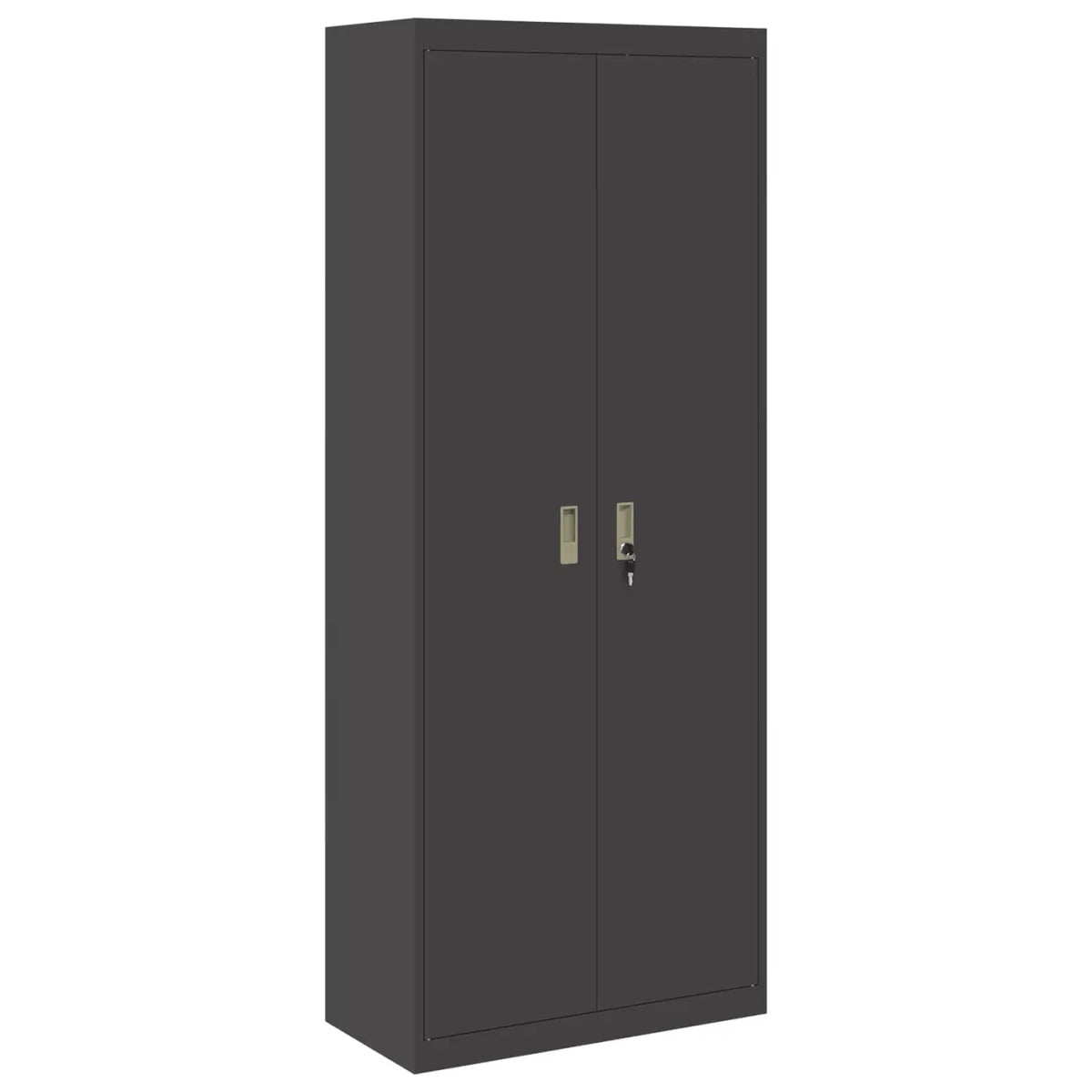 Armoire de rangement Noir 80 x 40 x 200 cm Acier - XIOS