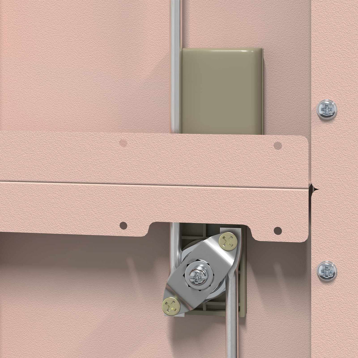 Armoire de rangement Rose 80 x 40 x 200 cm Acier