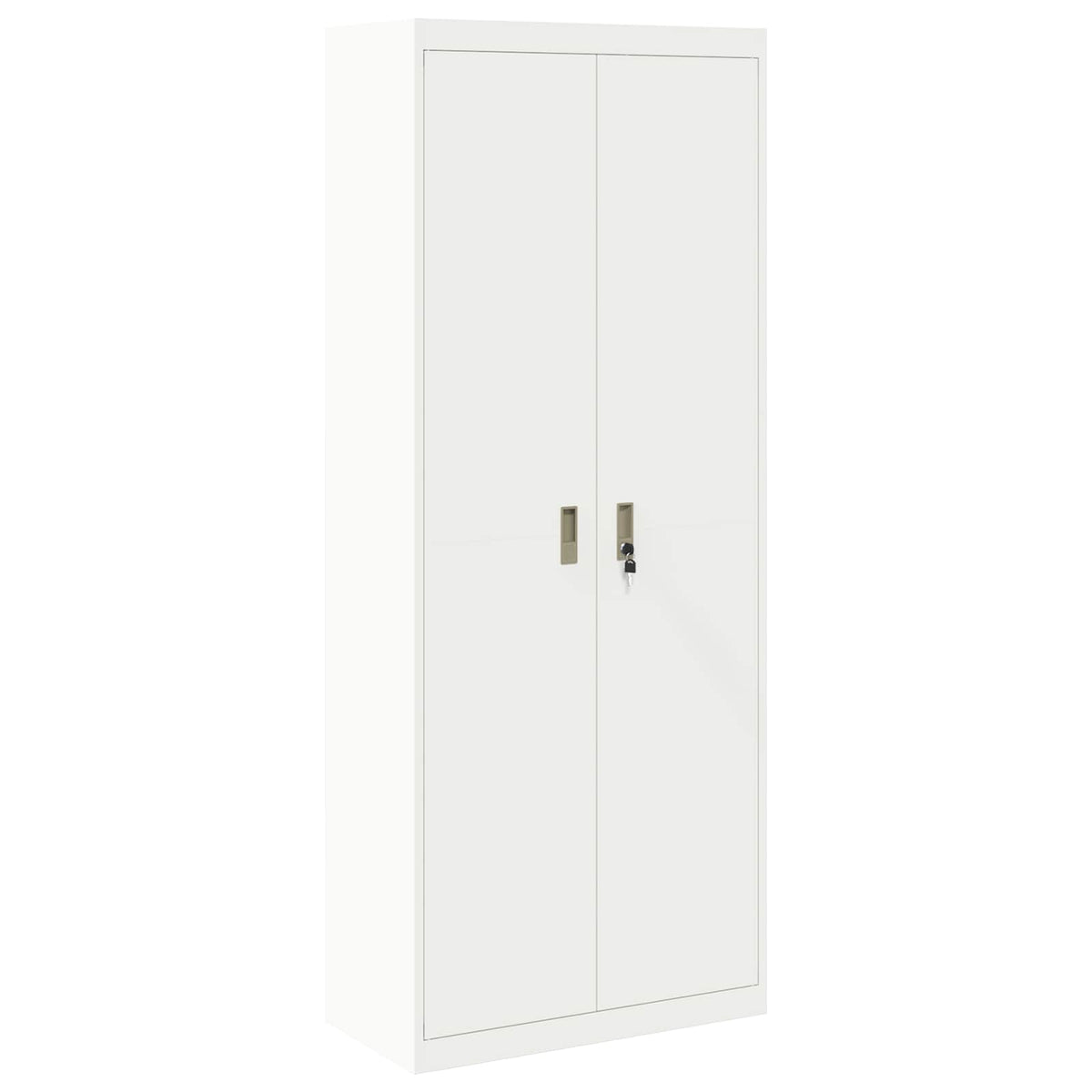 Armoire de rangement Blanc 80 x 40 x 200 cm Acier