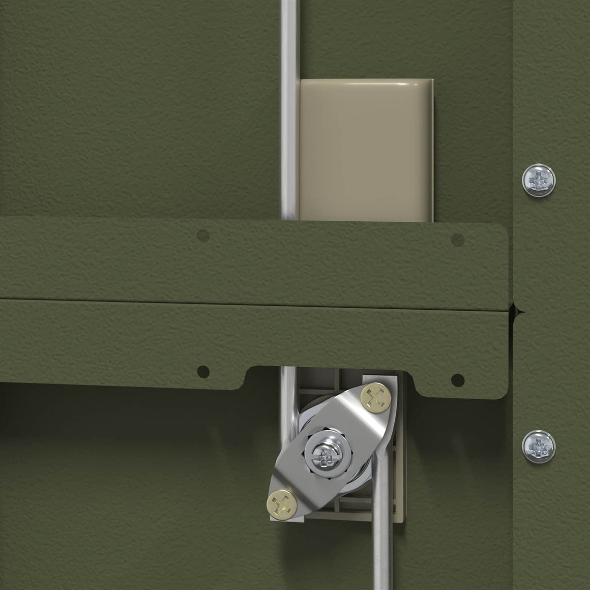Armoire de rangement Vert olive 60 x 40 x 180 cm Acier