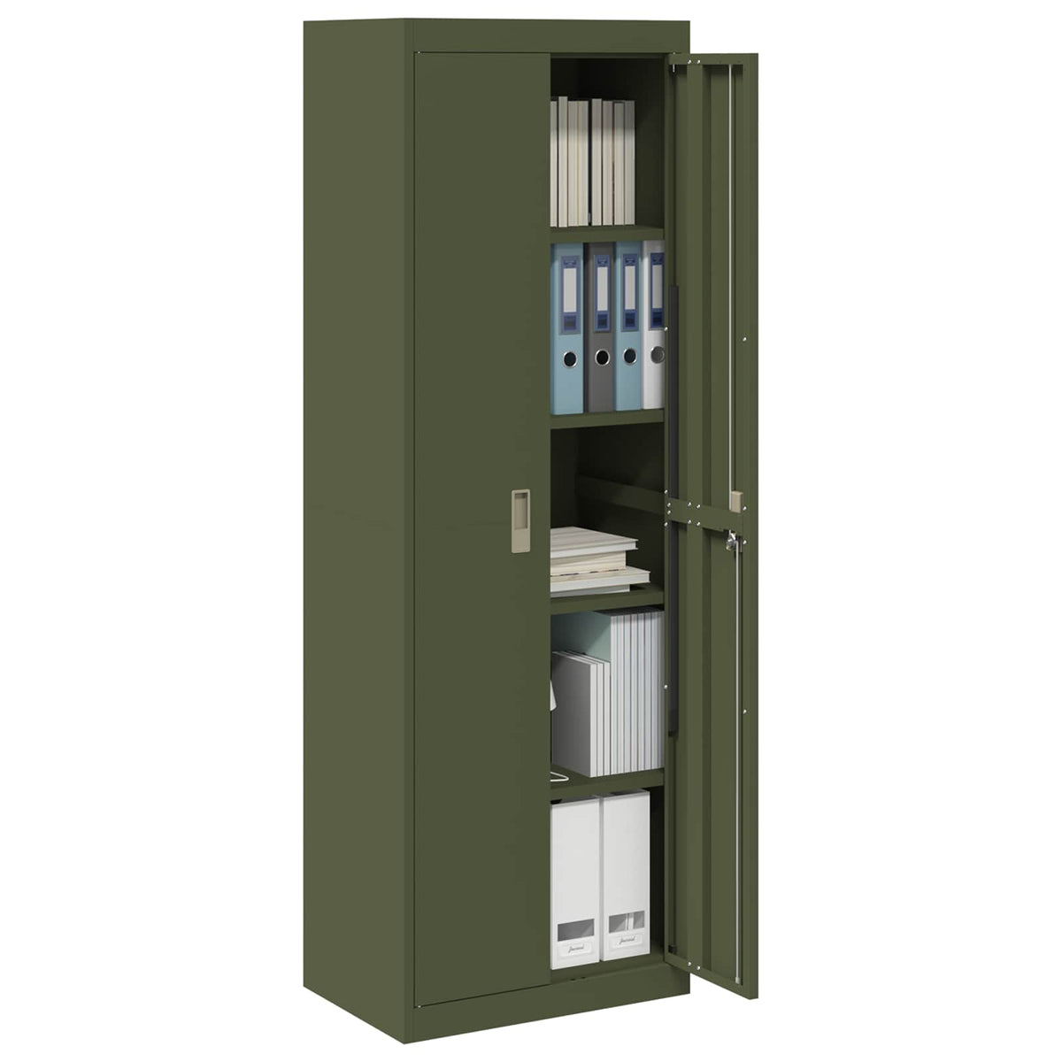 Armoire de rangement Vert olive 60 x 40 x 180 cm Acier