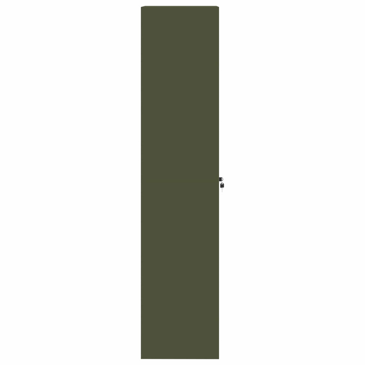Armoire de rangement Vert olive 60 x 40 x 180 cm Acier