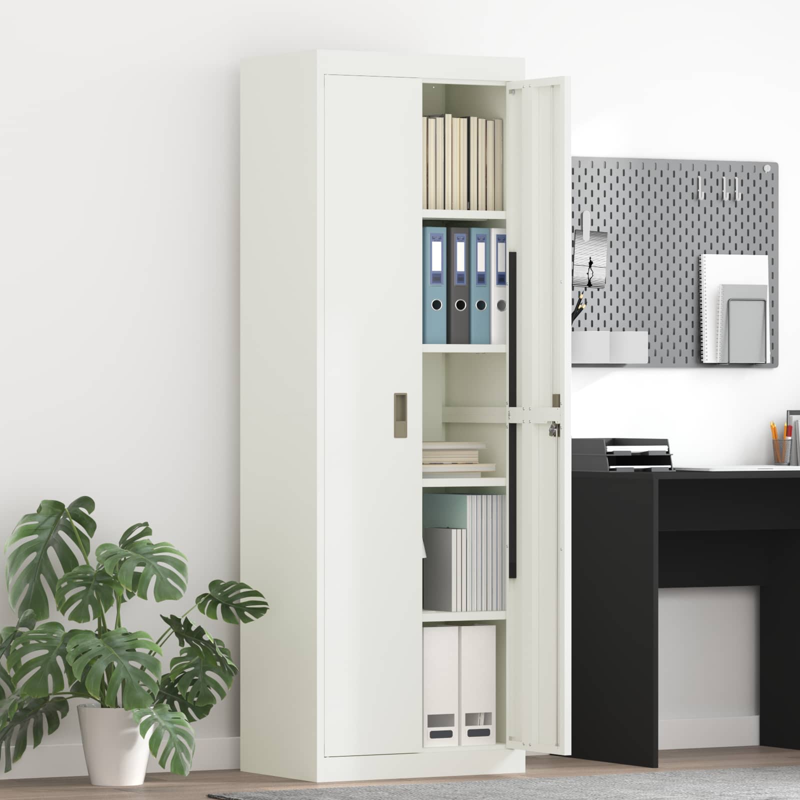 Armoire de rangement avec stockage 2 pcs Blanc 60 x 40 x 180 cm - XIOS