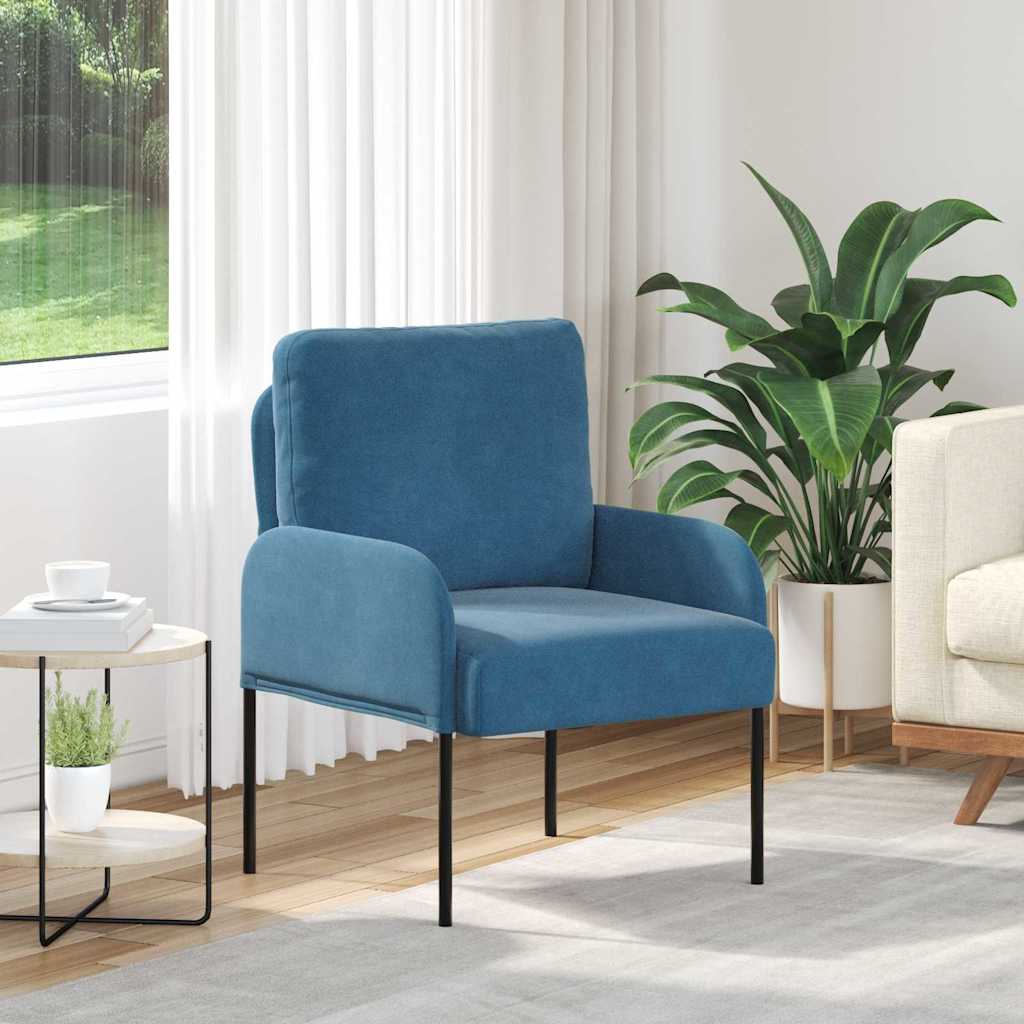 Canapés avec coussin 55cm Bleu Contreplaqué - XIOS