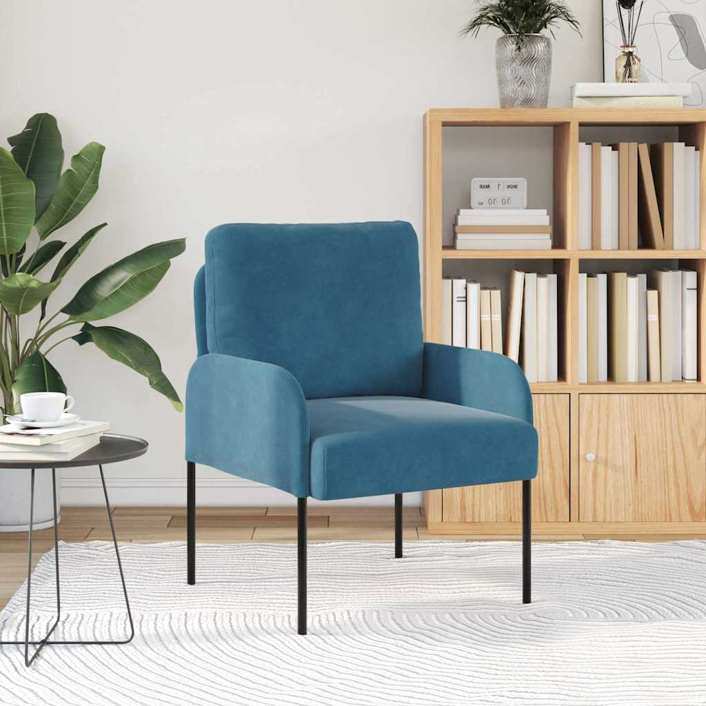 Canapés avec coussin 55cm Bleu Contreplaqué - XIOS