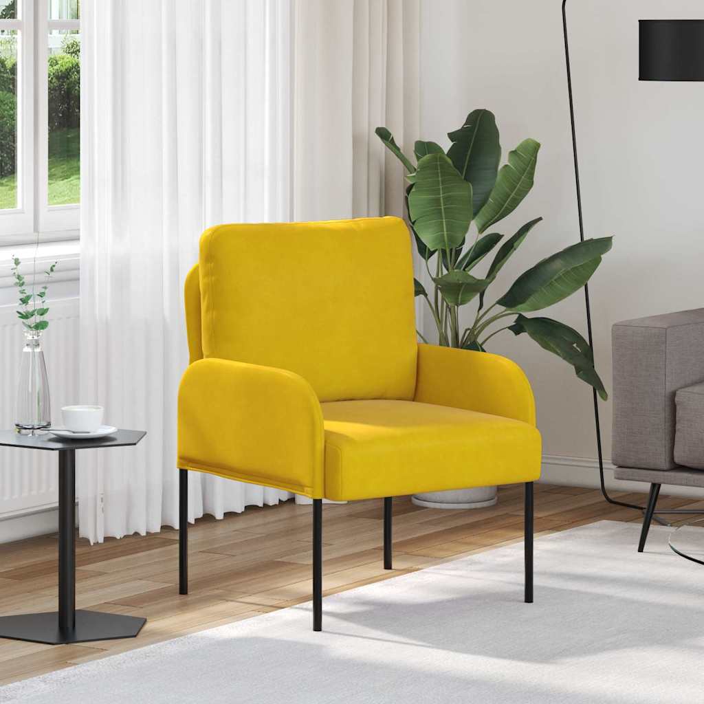 Canapés avec coussin 55cm Jaune Contreplaqué - XIOS