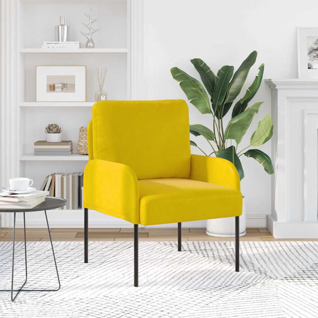 Canapés avec coussin 55cm Jaune Contreplaqué - XIOS