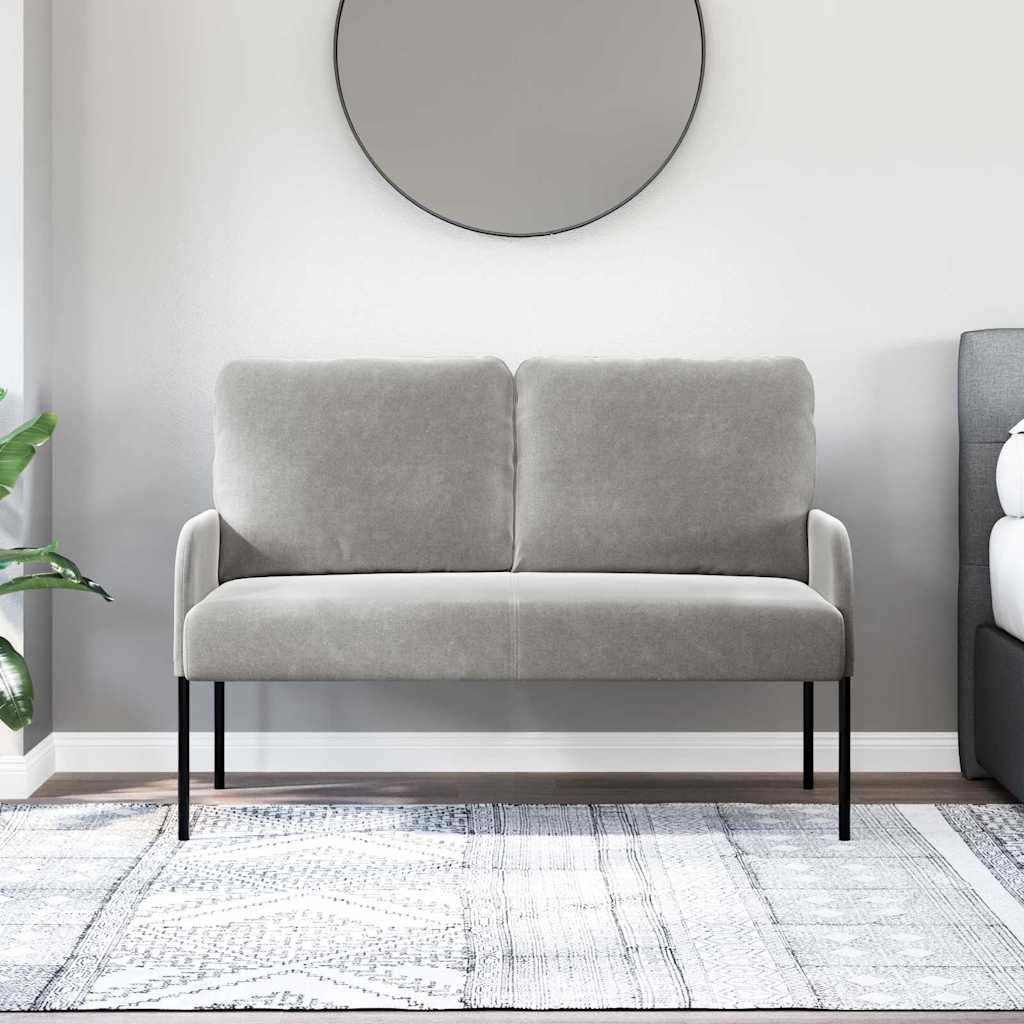 Canapés avec coussin 110cm Gris clair Contreplaqué - XIOS