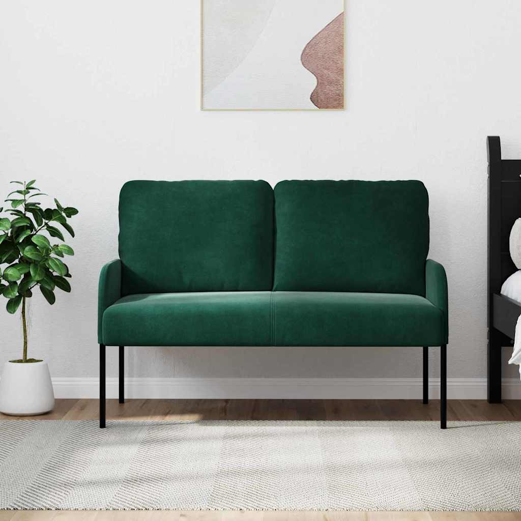 Canapés avec coussin 110cm Vert foncé Contreplaqué - XIOS