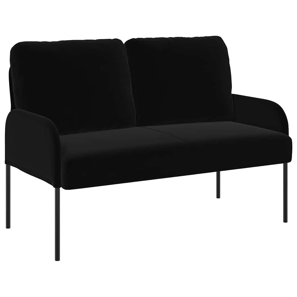 Canapés avec coussin 110cm Noir Contreplaqué - XIOS