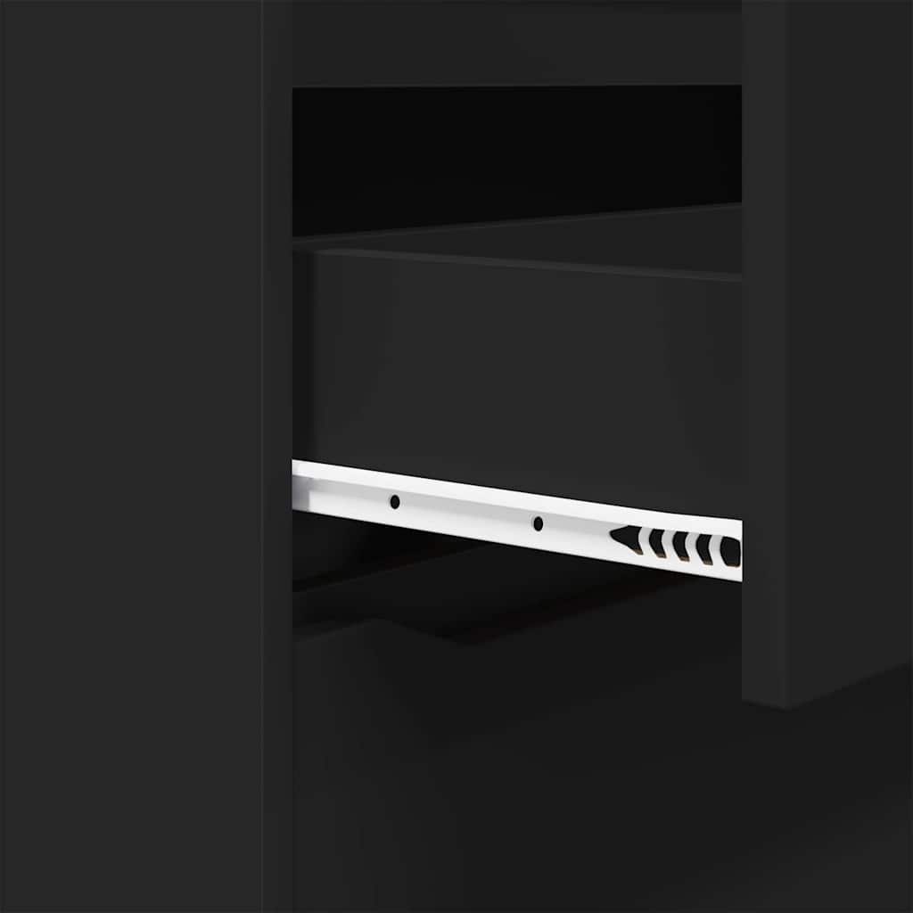 Armoires de rangement 2 pcs Noir 80 x 48 x 105 cm - XIOS