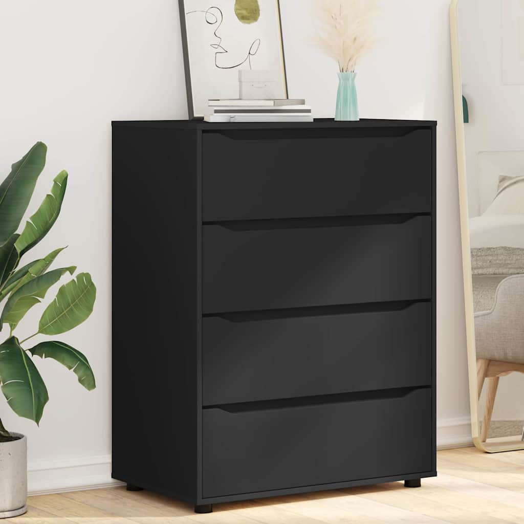 Armoires de rangement Noir 80 x 48 x 105 cm Bois d'ingénierie - XIOS