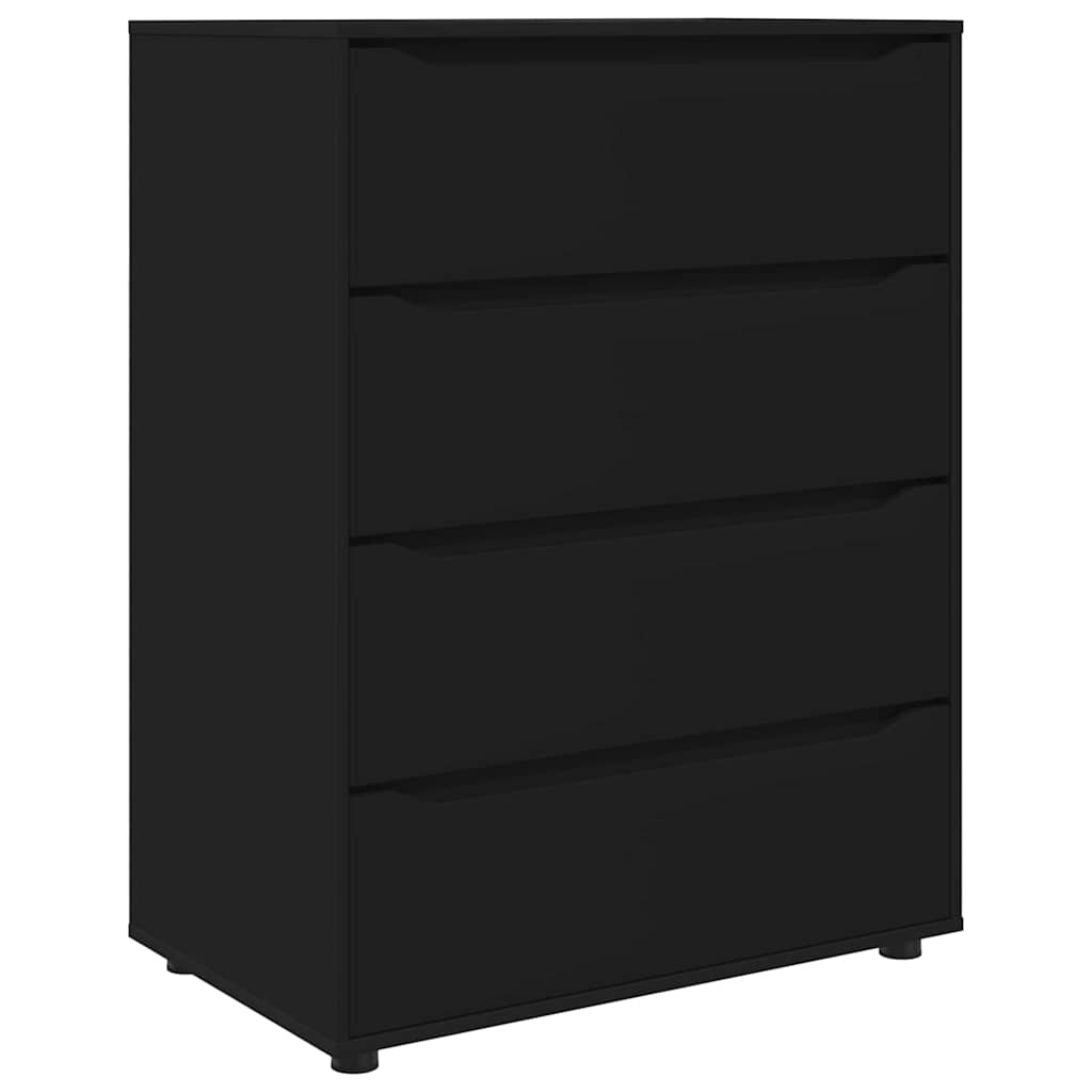 Armoires de rangement Noir 80 x 48 x 105 cm Bois d'ingénierie - XIOS