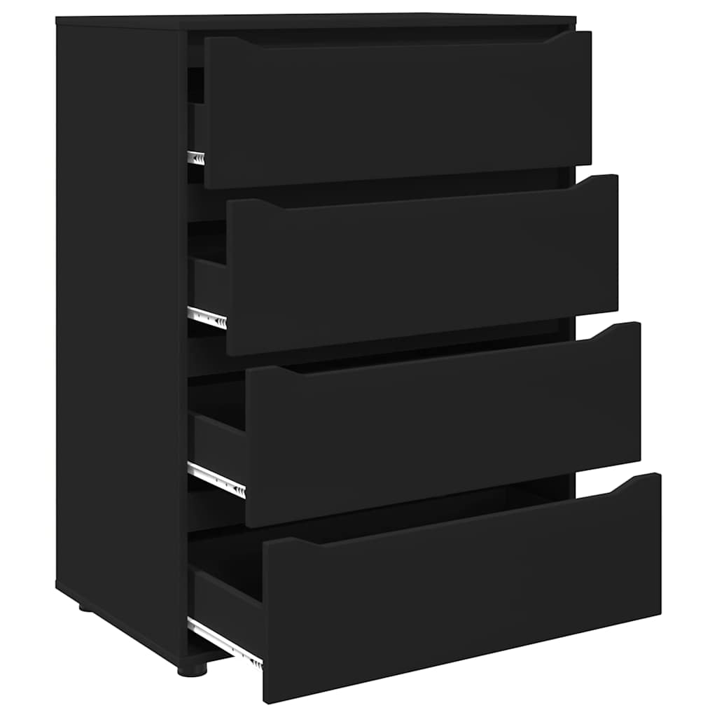 Armoires de rangement Noir 80 x 48 x 105 cm Bois d'ingénierie - XIOS