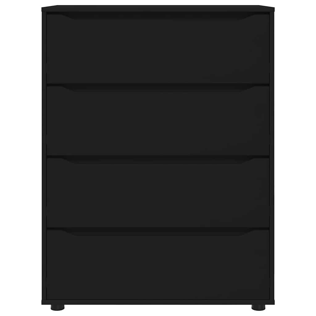 Armoires de rangement Noir 80 x 48 x 105 cm Bois d'ingénierie - XIOS