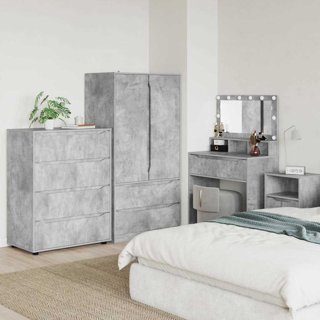 Armoires de rangement Gris béton 80 x 48 x 105 cm - XIOS