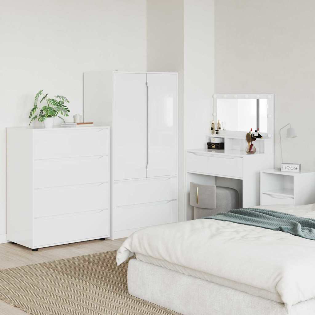 Armoires de rangement Blanc brillant 80 x 48 x 105 cm - XIOS