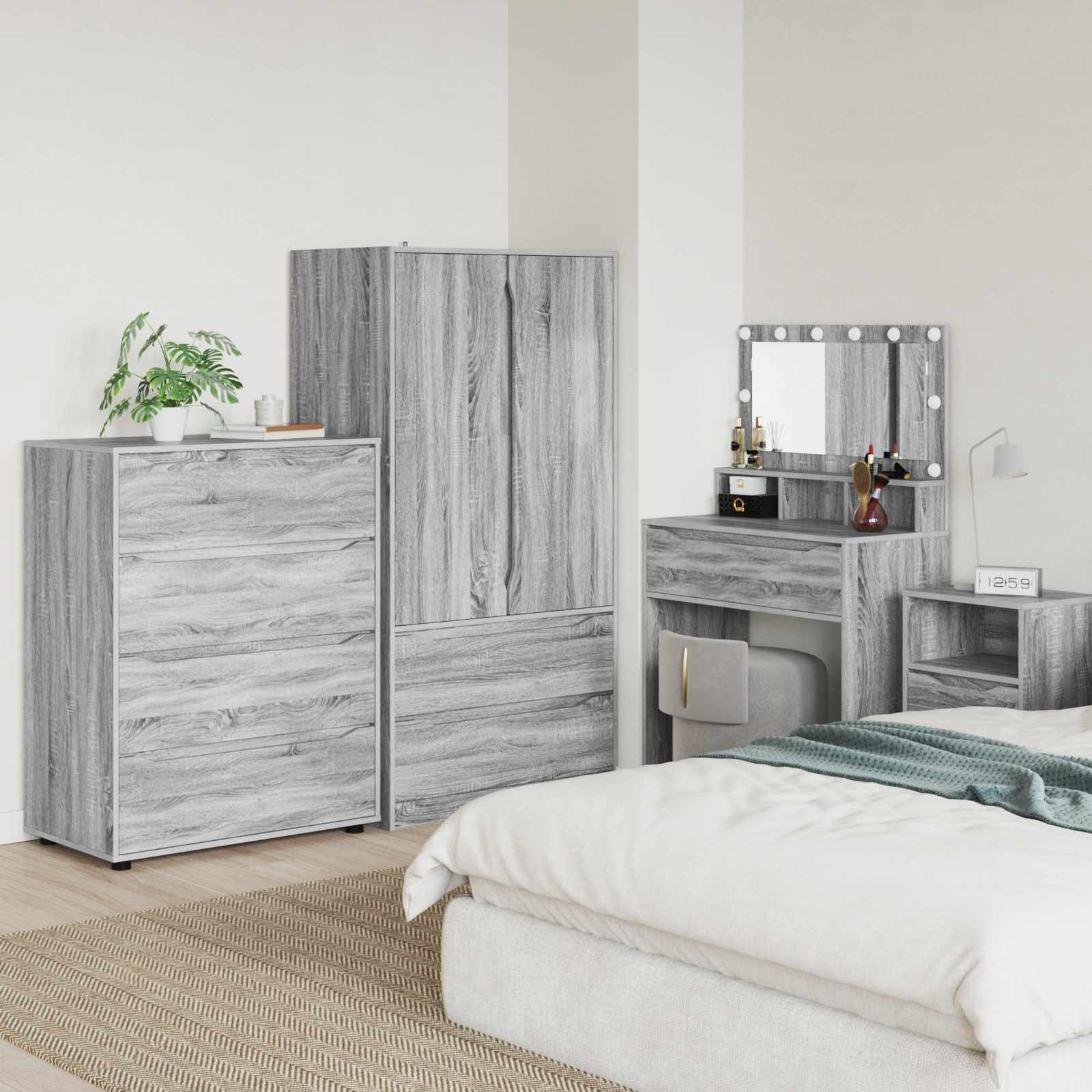 Armoires de rangement 80 x 48 x 105 cm Bois d'ingénierie