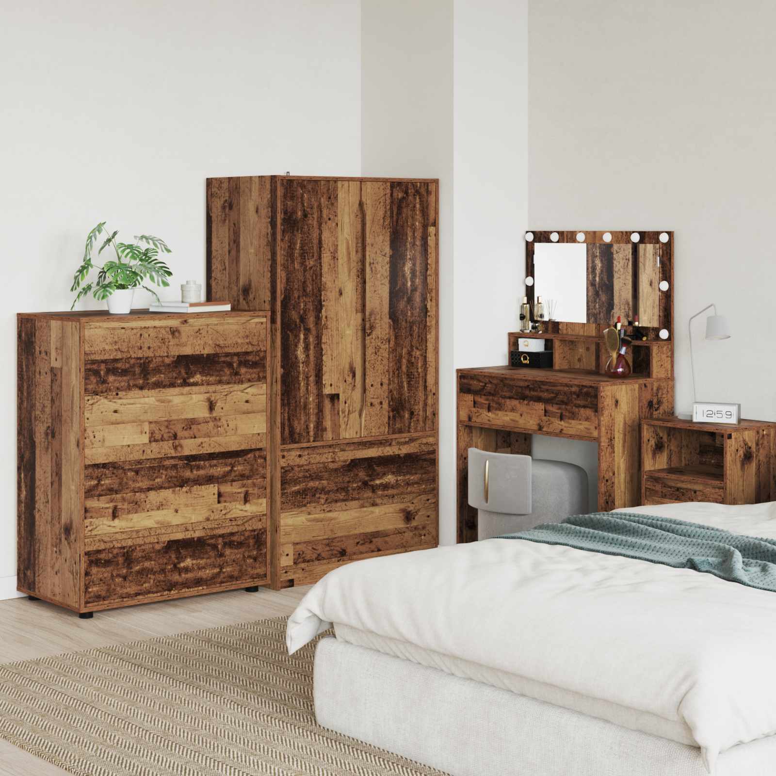 Armoires de rangement 80 x 48 x 105 cm Bois d'ingénierie