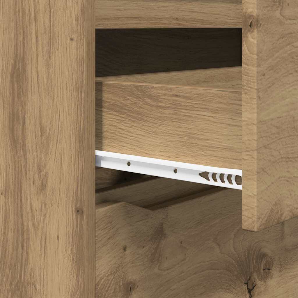 Armoires de rangement 2 pcs Chêne artisanal 80 x 48 x 105 cm - XIOS