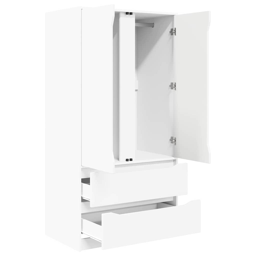 Armoire avec tiroir Blanc 79,5 x 49 x 156 cm Bois d’ingénierie - XIOS