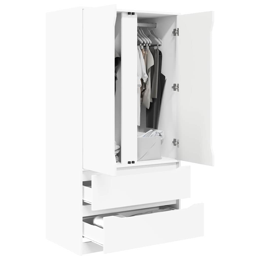 Armoire avec tiroir Blanc 79,5 x 49 x 156 cm Bois d’ingénierie - XIOS