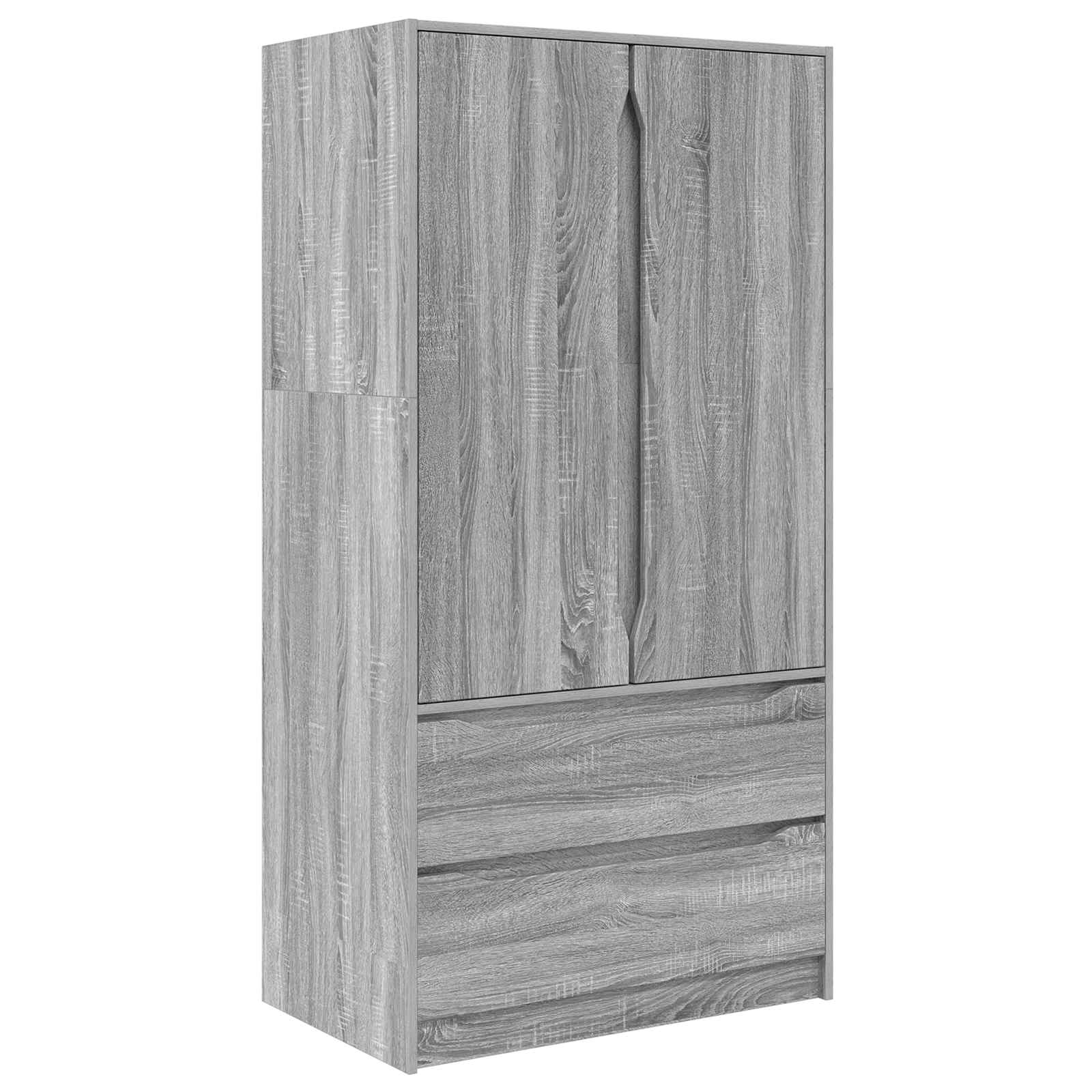 Armoire Gris Sonoma 79,5 x 49 x 156 cm Bois d’ingénierie