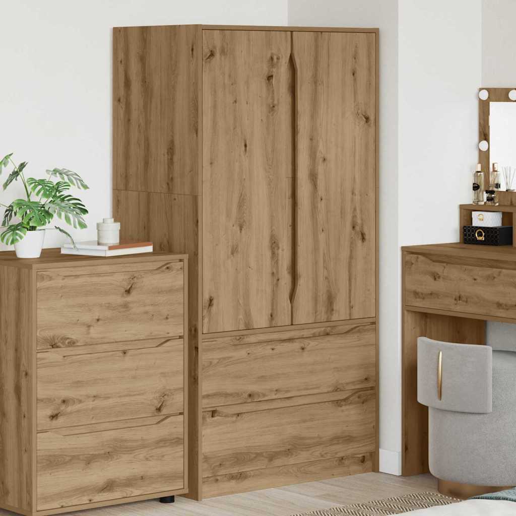 Armoire Chêne Artisanal 79,5 x 49 x 156 cm Bois d’ingénierie - XIOS