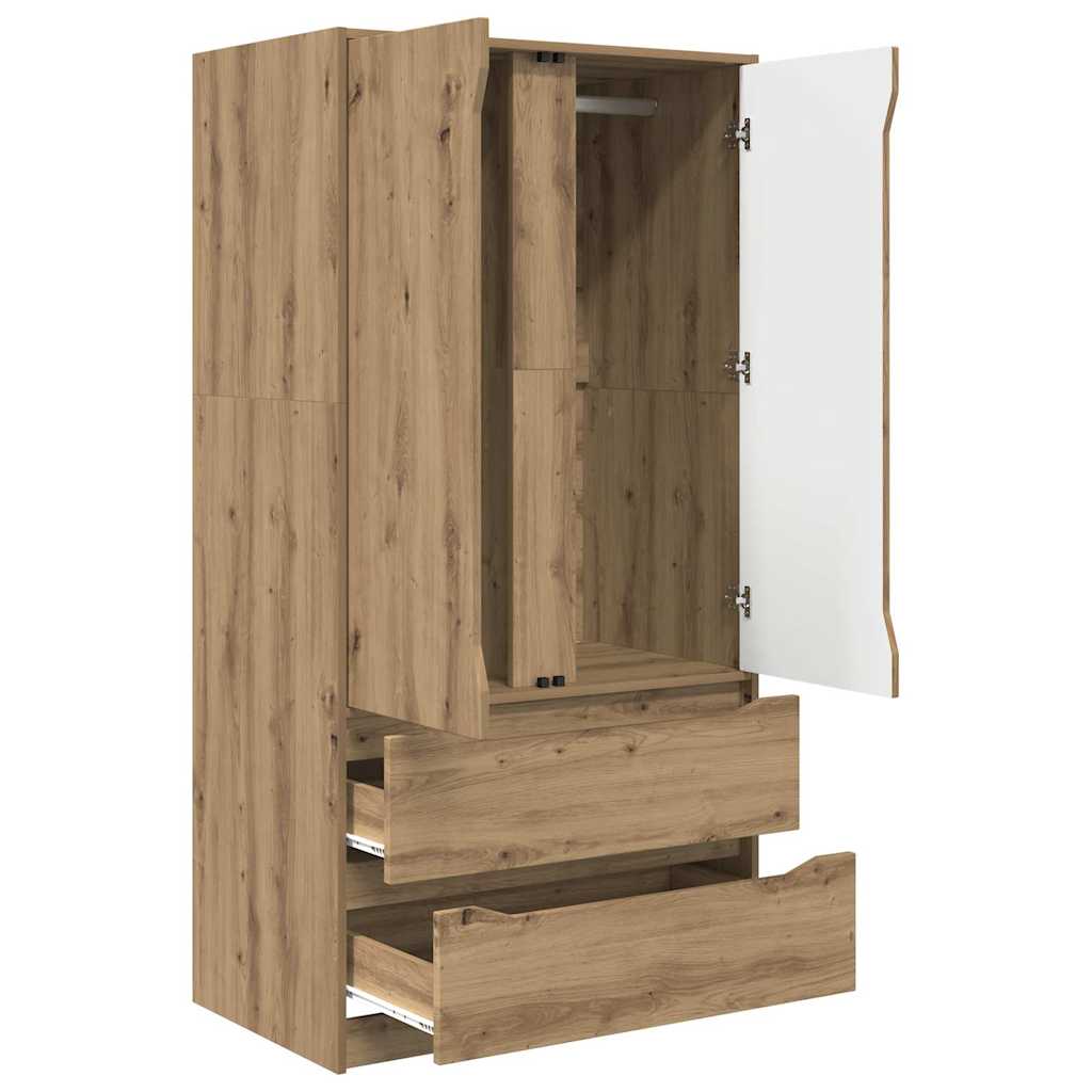 Armoire Chêne Artisanal 79,5 x 49 x 156 cm Bois d’ingénierie - XIOS