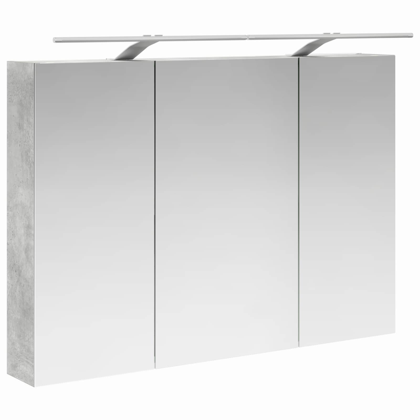 Ensemble d'armoire de salle de bain 4 pcs Gris béton - XIOS