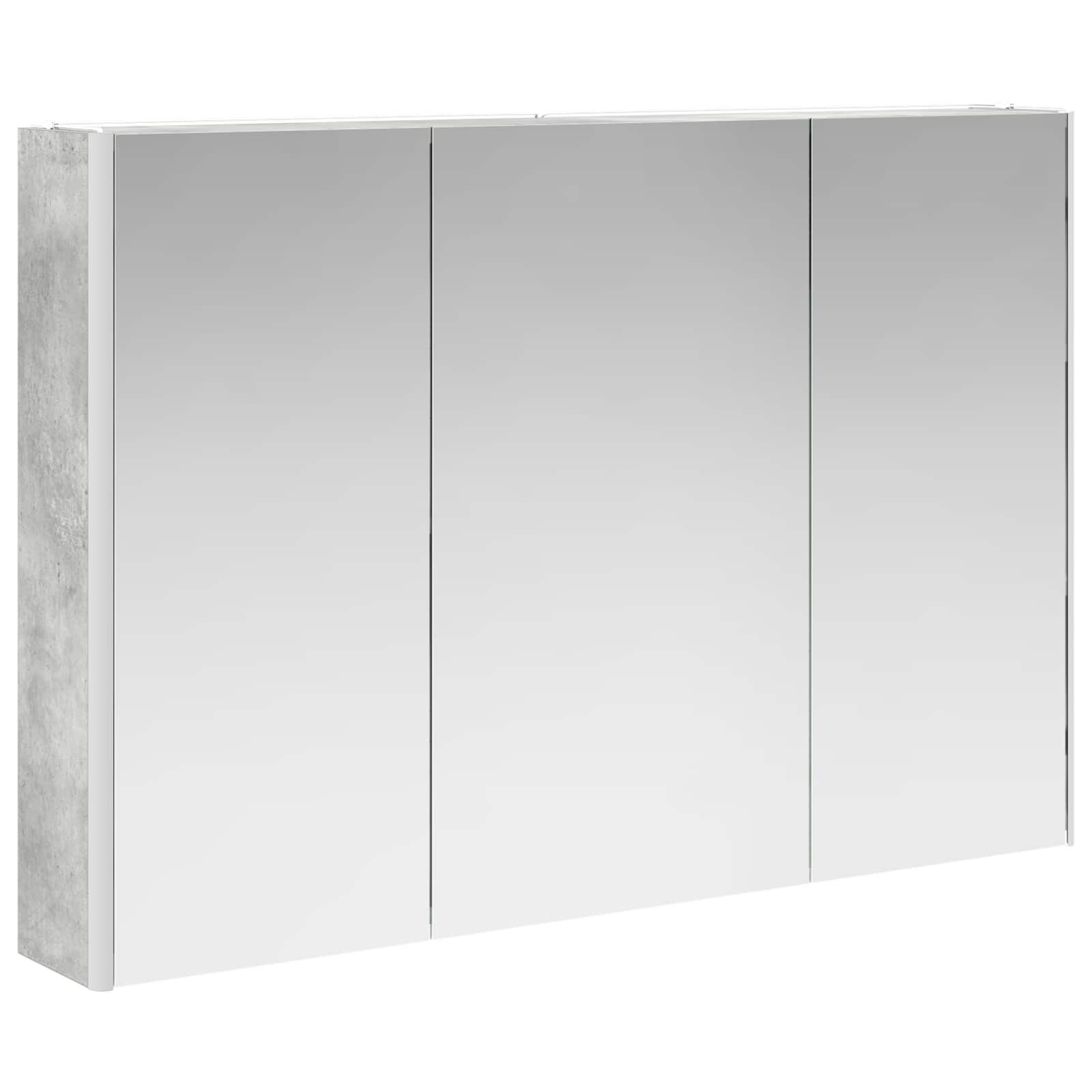 Ensemble d'armoire de salle de bain 4 pcs Gris béton - XIOS