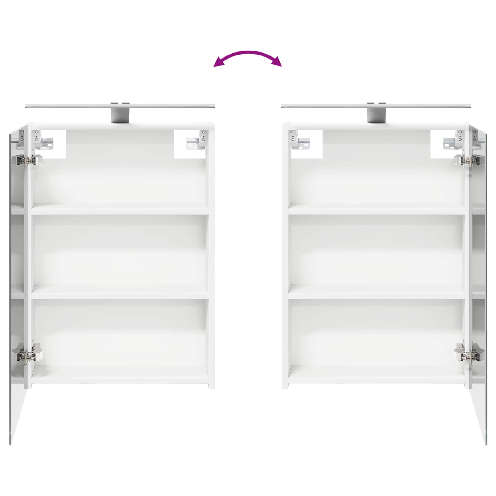 Ensemble d'armoire de salle de bain 5 pcs Blanc - XIOS
