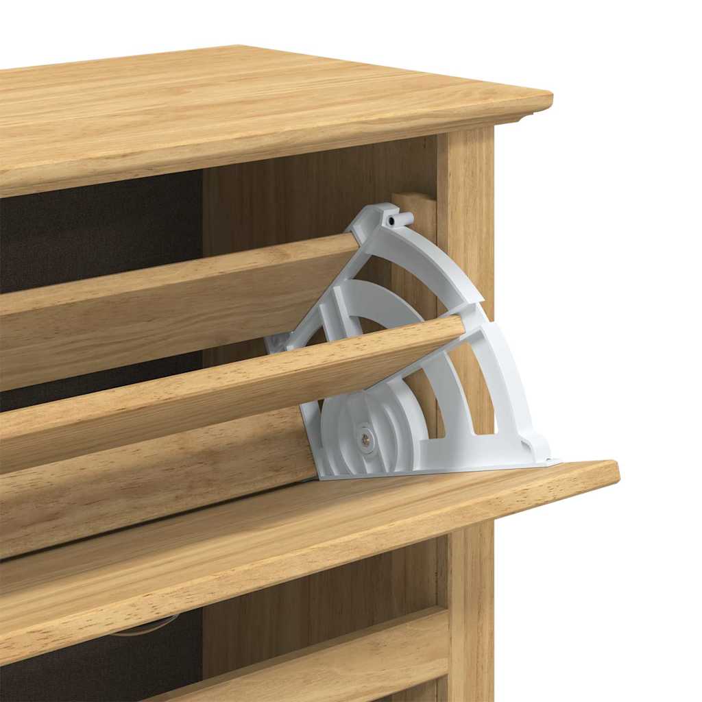 Rack à chaussures avec tiroir BODO Marron miel 80 x 35 x 118 cm - XIOS