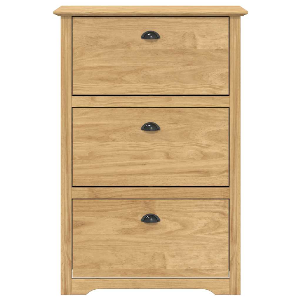 Rack à chaussures avec tiroir BODO Marron miel 80 x 35 x 118 cm - XIOS